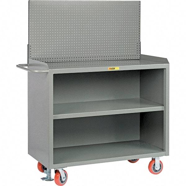 Little Giant - 3,600 Lb Capacity Mobile Service Bench - 41" Wide x 24" Deep x 43" High, Steel, Gray - Apex Tool & Supply