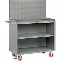 Little Giant - 3,600 Lb Capacity Mobile Service Bench - 53" Wide x 24" Deep x 43" High, Steel, Gray - Apex Tool & Supply
