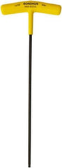 Bondhus - 9/64" Hex, T-Handle, Ball End Hex Key - 8.4" OAL, Protanium High Torque Steel, Inch System of Measurement - Apex Tool & Supply
