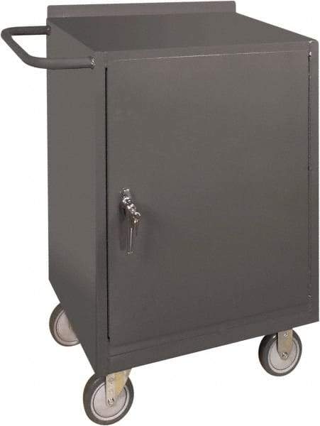Durham - 1,200 Lb Capacity, 18" Wide x 24" Long x 39-3/4" High Mobile Cart - 1 Door, 1 Shelf, Steel, 2 Rigid/2 Swivel Casters - Apex Tool & Supply