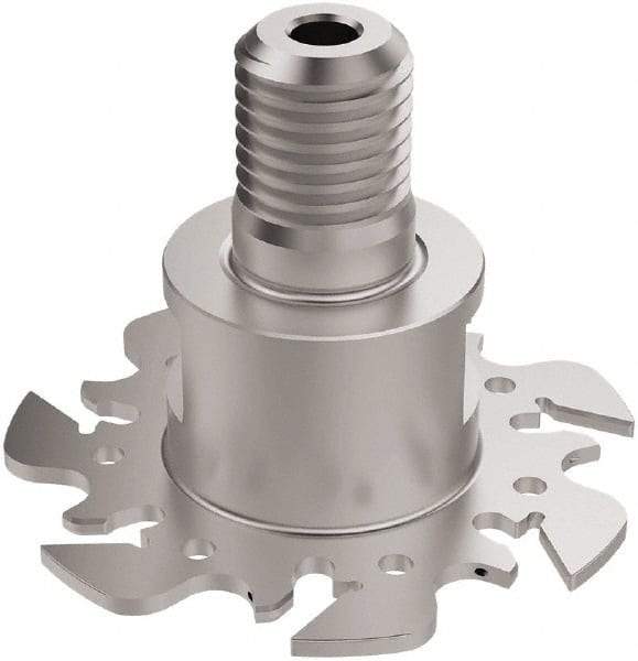 Seco - Modular Connection Connection, 0.0886 to 0.0984" Cutting Width, 0.6181" Depth of Cut, 63mm Cutter Diam, 7 Tooth Indexable Slotting Cutter - R335.10 Toolholder, 150.10 Insert, Right Hand Cutting Direction - Apex Tool & Supply