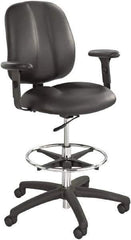 Safco - Black Adjustable T-Pad Arms - For Safco Apprentice Series Chairs - Apex Tool & Supply