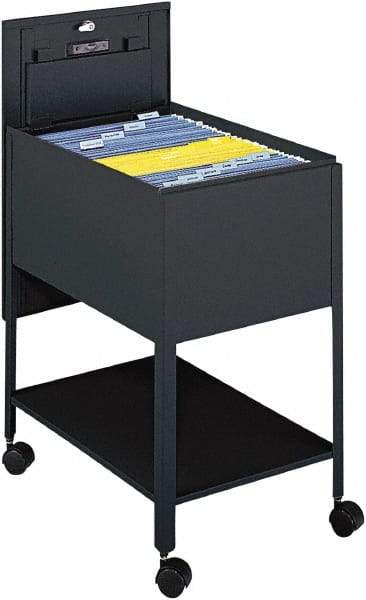 Safco - 16-1/2" Wide x 24-3/4" Long x 28-1/4" High Tote Cart - 1 Shelf, Steel - Apex Tool & Supply