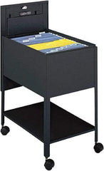 Safco - 16-1/2" Wide x 24-3/4" Long x 28-1/4" High Tote Cart - 1 Shelf, Steel - Apex Tool & Supply