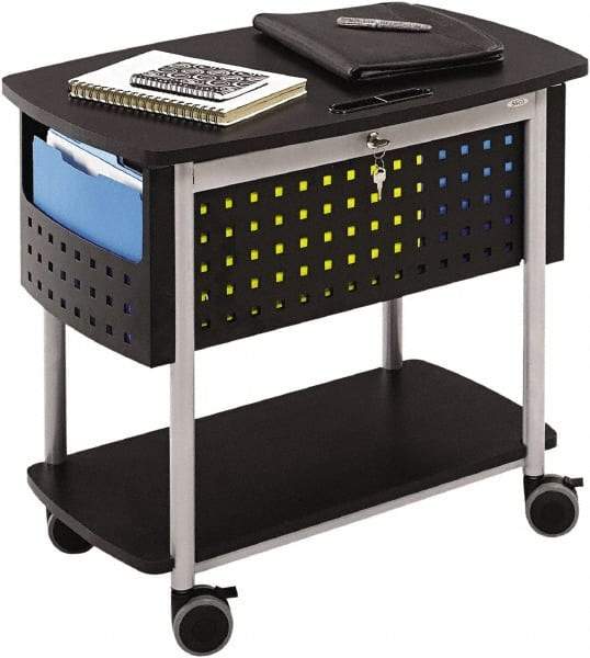 Safco - 25-3/4" Wide x 14" Long x 29-3/4" High File Cart - 2 Shelf, Steel - Apex Tool & Supply