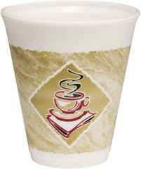 DART - Caf\xE9 G Foam Hot/Cold Cups, 12 oz - Brown,Red & White - Apex Tool & Supply