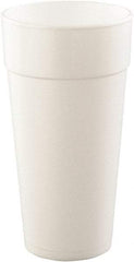 DART - Drink Foam Cups, Hot/Cold, 24 oz, 25/Bag, 20 Bags/Carton - White - Apex Tool & Supply