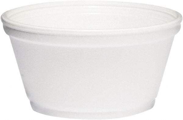 DART - Foam Container, 8 oz, 1000/Carton - White - Apex Tool & Supply
