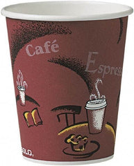 Solo - Bistro Design Hot Drink Cups, Paper, 10 oz, 300/Carton - Maroon - Apex Tool & Supply