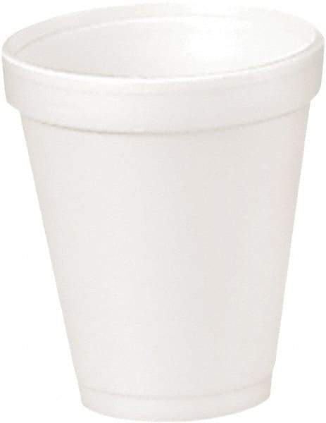DART - Foam Drink Cups, 4 oz, 25/Bag, 40 Bags/Carton - White - Apex Tool & Supply