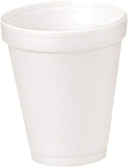 DART - Foam Drink Cups, 4 oz, 25/Bag, 40 Bags/Carton - White - Apex Tool & Supply