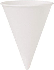 Solo - Cone Water Cups, Cold, Paper, 4 oz, 200/Bag, 25 Bags/Carton - White - Apex Tool & Supply