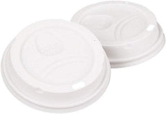 Dixie - Dome Lid Fits 10-16 oz Perfectouch Cups, 12-20 oz Hot Cups, WiseSize, 500/CT - White - Apex Tool & Supply