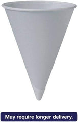 Solo - Bare Treated Paper Cone Water Cups, 6 oz, 200/Sleeve, 25 Sleeves/Carton - White - Apex Tool & Supply