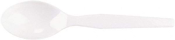 Dixie - Plastic Cutlery, Heavy Mediumweight Teaspoons, 100/B oz - White - Apex Tool & Supply