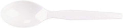 Dixie - Plastic Cutlery, Heavy Mediumweight Teaspoons, 100/B oz - White - Apex Tool & Supply