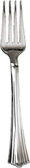 WNA - Heavyweight Plastic Forks, Reflections Design, Silver, 600/Carton - Silver - Apex Tool & Supply