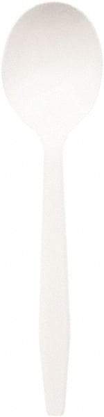 Dixie - Plastic Cutlery, Mediumweight Soup Spoons, 1000/Carton - White - Apex Tool & Supply