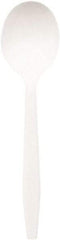 Dixie - Plastic Cutlery, Mediumweight Soup Spoons, 1000/Carton - White - Apex Tool & Supply