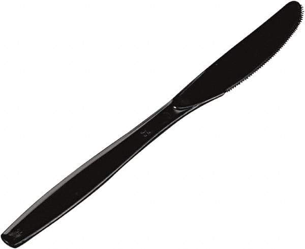 Dixie - Plastic Cutlery, Heavyweight Knives - Black - Apex Tool & Supply
