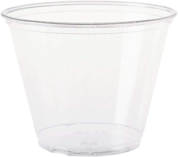 Solo - Ultra Clear Cups, Squat, 9 oz, PET, 50/Bag, 1000/Carton - Clear - Apex Tool & Supply