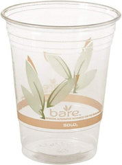 Solo - Bare Eco-Forward RPET Cold Cups, 16-18 oz, Clear, 50/Pack, 1000/Carton - Clear - Apex Tool & Supply