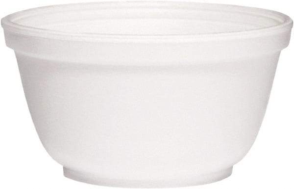 DART - Foam Bowls, 10 Ounces, Round - White - Apex Tool & Supply