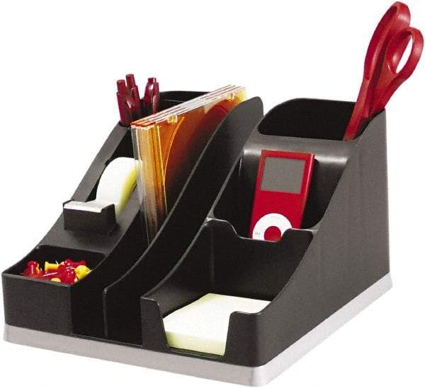 Deflect-o - Black/Silver All-In-One Caddy - Plastic - Apex Tool & Supply