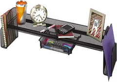 Safco - Black Space Saver Shelf - Steel, Mesh - Apex Tool & Supply