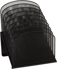 Safco - Black Document Organizer - Steel, Mesh - Apex Tool & Supply