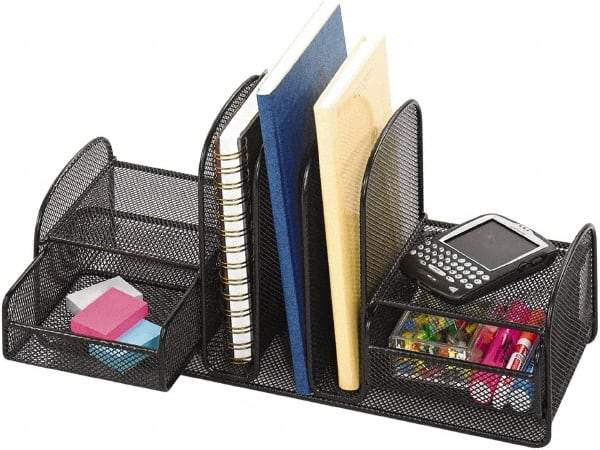 Safco - Black Document Organizer - Steel, Mesh - Apex Tool & Supply