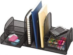 Safco - Black Document Organizer - Steel, Mesh - Apex Tool & Supply