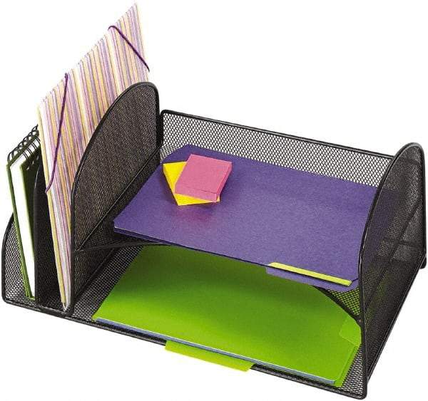 Safco - Black Combination File Sorter - Steel, Mesh - Apex Tool & Supply