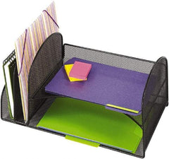 Safco - Black Combination File Sorter - Steel, Mesh - Apex Tool & Supply