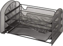 Safco - Black Combination File Sorter - Steel, Mesh - Apex Tool & Supply