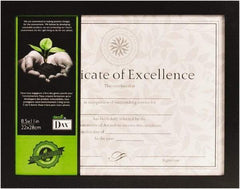 Dax - Black Document Holders-Certificate/Document - 11" High x 8-1/2" Wide - Apex Tool & Supply