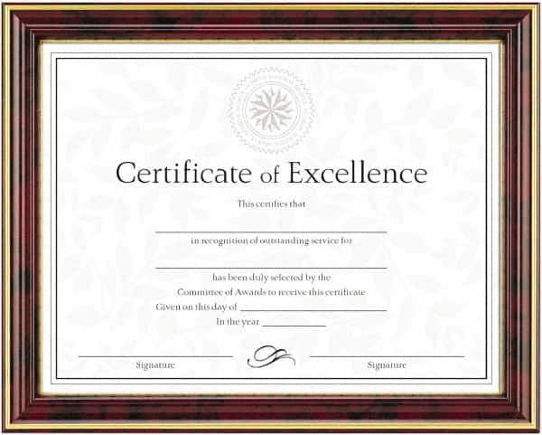 Dax - Mahogany & Gold Document Holders-Certificate/Document - 11" High x 8-1/2" Wide - Apex Tool & Supply