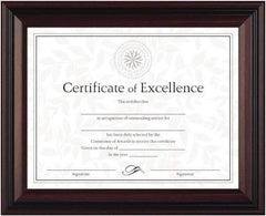 Dax - Rosewood & Black Desk/Wall Photo Frame - 11" High x 8-1/2" Wide - Apex Tool & Supply