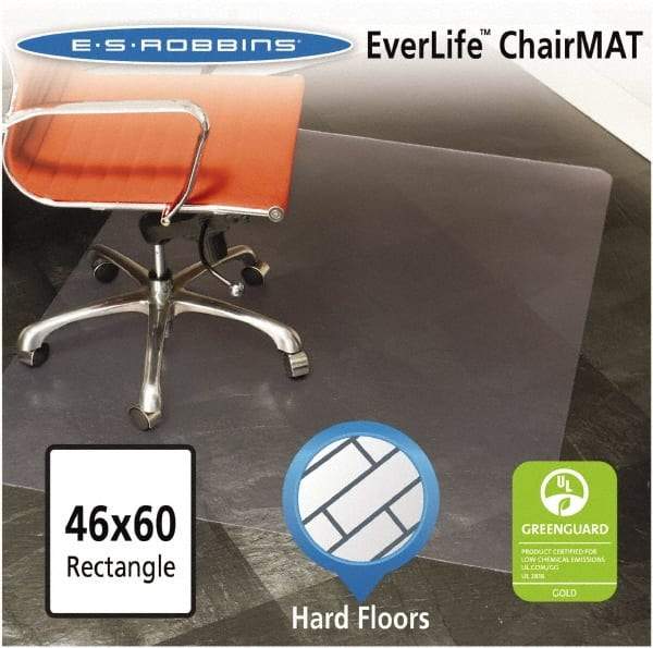 ES Robbins - 60" Long x 46" Wide, Chair Mat - Rectangular, Straight Edge Style - Apex Tool & Supply