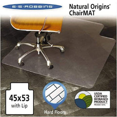 ES Robbins - 53" Long x 45" Wide, Chair Mat - Rectangular, Straight Edge Style - Apex Tool & Supply
