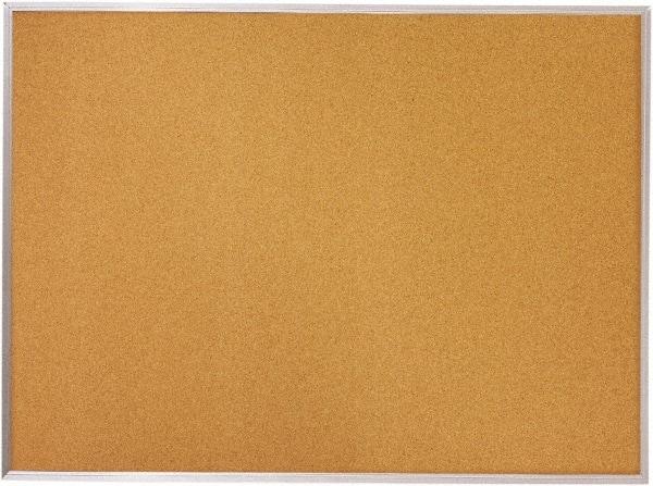 Mead - 96" Wide x 48" High Open Cork Bulletin Board - Natural (Color) - Apex Tool & Supply