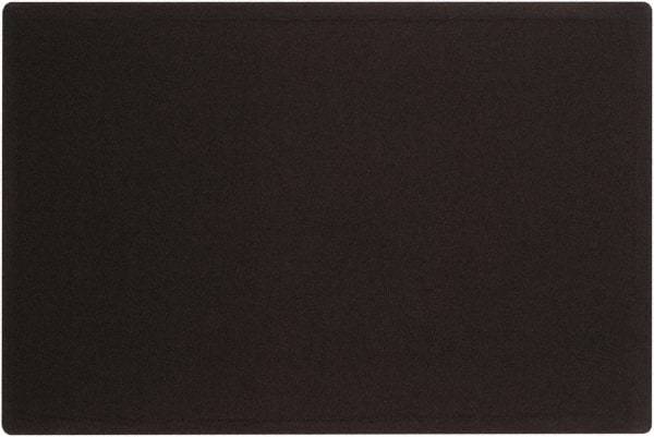 Quartet - 36" Wide x 24" High Cork Bulletin Board - Fabric, Black - Apex Tool & Supply
