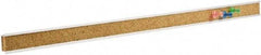 Quartet - 36" Wide x 1" High Cork Bulletin Bar - Brown - Apex Tool & Supply