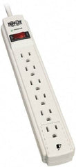 Tripp-Lite - 6 Outlets, 120 VAC15 Amps, 8' Cord, Power Outlet Strip - Floor, Keyhole Mount, 5-15 NEMA Configuration, 10.85" Strip - Apex Tool & Supply