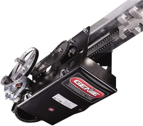 Genie - 1/2 hp 3 Phase Standard Duty Garage Door Trolley Operator Head with Brake - For Use with 18' High Sectional Door - Apex Tool & Supply