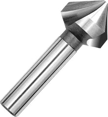 Magafor - 4mm Head Diam, 0.158" Shank Diam, 3 Flute 90° Cobalt Countersink - Uncoated, 1-5/8" OAL, Single End, Straight Shank, Right Hand Cut - Apex Tool & Supply
