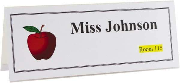 C-LINE - 25 Tent Card Holder - 11 x 4-1/4" - Apex Tool & Supply