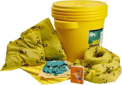 Brady SPC Sorbents - 16 Gal Capacity Chemical Spill Kit - 20 Gal Polyethylene Drum - Apex Tool & Supply