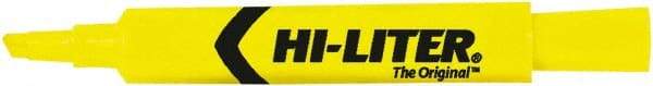HiLiter - Yellow Highlighter - Chisel Tip, AP Nontoxic Ink - Apex Tool & Supply
