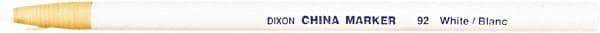 DIXON - White China Marker - Pencil Tip, Wax - Apex Tool & Supply